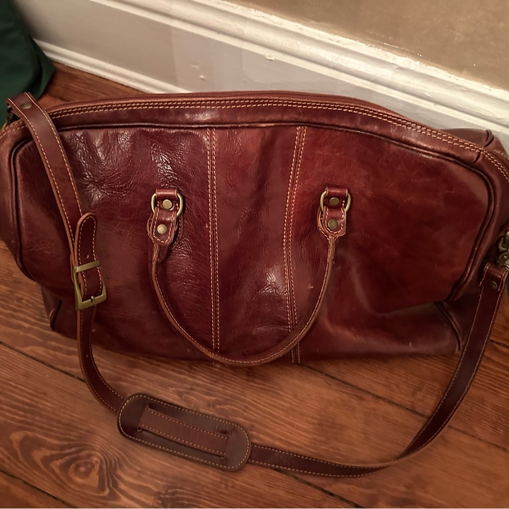Floto Leather Duffel Bag